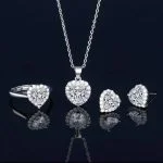 love shape diamond set - Image 2