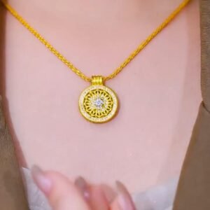 Rotating eight treasures compass